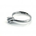 0.20 Ct Platinum Six Prong  Round Solitaire Diamond Engagement Ring